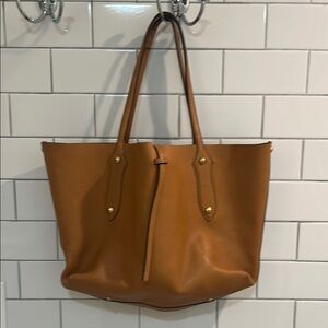 Brown Leather Tote Bag